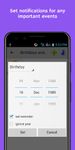 Captura de tela do apk Aniversários e outros eventos 3