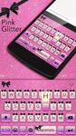 Captura de tela do apk Pink Glitter Emoji Keyboard 4