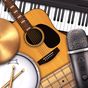 Icône de Band Rock (Batterie, piano, guitare, basse, micro)