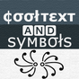 Symbols and cool letters icon