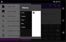 HTML EDITOR,AngularJ,Bootstrap zrzut z ekranu apk 7