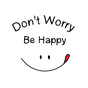 シンプル壁紙-Don't worry be happy-