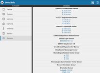 Скриншот  APK-версии Droid Hardware Info