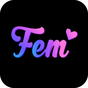 Icono de Fem Lesbianas Video Chat Fecha