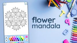 Flores mandala para colorear captura de pantalla apk 13