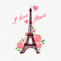 Fondos e iconos　I Love Paris