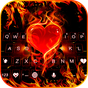 Flaming Heart Kika Keyboard