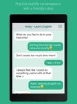 Andy Bot - Apprendre l'anglais capture d'écran apk 2