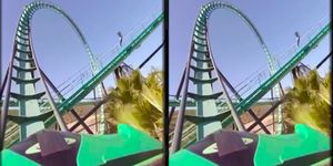 Tangkapan layar apk VR Thrills: Roller Coaster 360 1