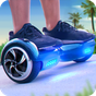 Icona Hoverboard surfista 3D