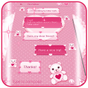 Biểu tượng apk Lovely Pink SMS Theme