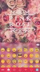 Captura de tela do apk Pink Rose Emoji Kika Keyboard 5