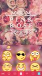 Captura de tela do apk Pink Rose Emoji Kika Keyboard 4