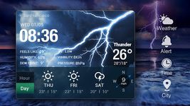 Storm Clock & Weather Widget zrzut z ekranu apk 9