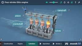 Screenshot 1 di Four-stroke Otto engine VR 3D apk