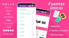 Screenshot 3 di Fonts - Letras para Whatsapp apk