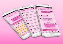 SMS Messages Ribbon Pink Black Theme image 6