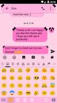 Ribbon Pink Black SMS Berichten thema screenshot APK 3