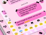 SMS Messages Ribbon Pink Black Theme image 1