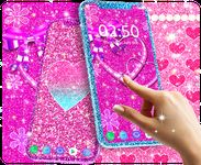 Tangkap skrin apk Pink glitter live wallpaper 7