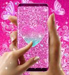 Tangkap skrin apk Pink glitter live wallpaper 1