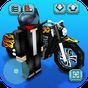 オートバイレースクラフト：モトゲーム＆ビルの3D アイコン