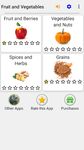 Tangkapan layar apk Fruit and Berries, Nuts & Vegetables: Picture-Quiz 2