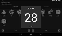 RPG Simple Dice capture d'écran apk 12