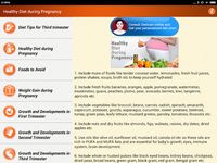 ภาพหน้าจอที่ 2 ของ Pregnancy Tips Diet Nutrition