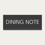 Dining Note: Simple food diary