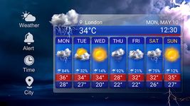 天気アプリ無料  天気ウィジェット - 一週間天気情報を届け の画像1