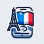 Icône de dialogues en français texte audio gratuit