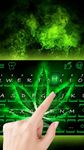 Captura de tela do apk Neon Rasta Weed Keyboard Theme 1