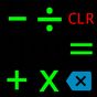 Иконка калькулятор зеленый темно