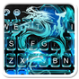 Neon Blue Dragon Keyboard tema APK