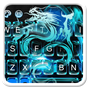 Ikon apk Neon Blue Dragon Keyboard tema