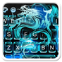 Neon Blue Dragon Keyboard tema APK