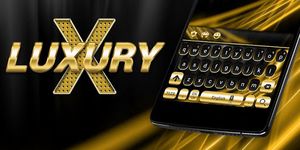 Imagen 2 de Gold and Black Luxury Keyboard