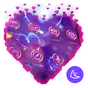 Purple Love Flower- APUS Launcher Free Theme APK