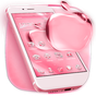 Rosa glänzendes Kristall-Apple-Thema APK Icon