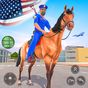 Icône de Chasse à cheval de police montée en 3D