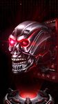 Neon Tech Skull 3D Theme obrazek 2