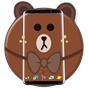Ikon apk Tema Kartun Beruang Coklat