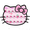 สีชมพูน่ารัก Kitty Bowknot ธีมแป้นพิมพ์การ์ตูน  APK