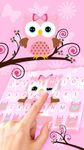 Tangkapan layar apk Tema Keyboard Pink Owl 2