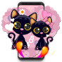 Черный мультфильм Cat APK