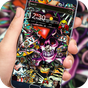 Rock Skull Graffiti Theme & Lock Screen & Call APK