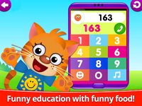 有趣的食物123-宝宝学数字! 儿童游戏和趣味数学游戏 屏幕截图 apk 5