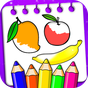 Ikon Fruits Coloring Book & Drawing Book
