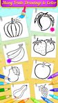 Screenshot 6 di Fruits Coloring Book & Drawing Book apk